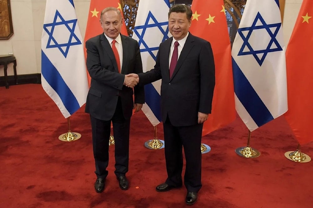 El primer ministro israelí y el presidente chino Xi Jinping durante un encuentro en 2017.