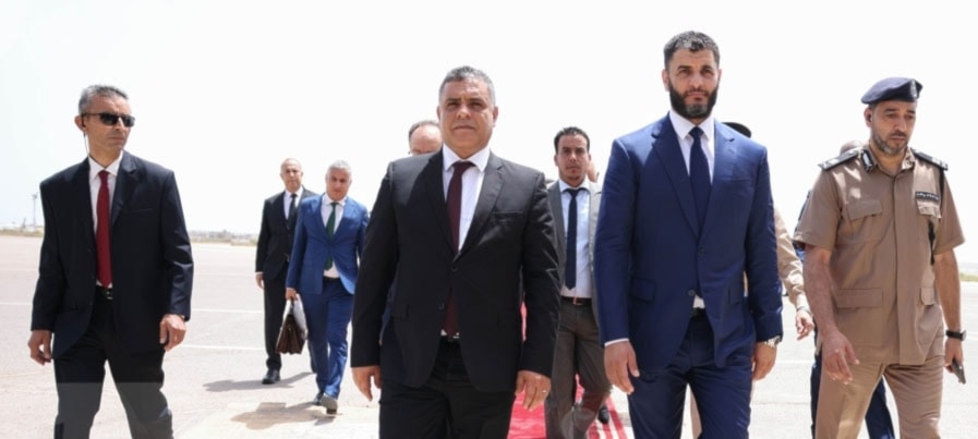 Ministros del Interior de Libia (derecha) y de Túnez (izquierda)