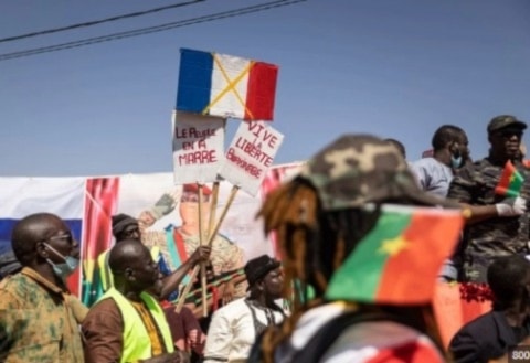 Manifestación en Burkina Faso
