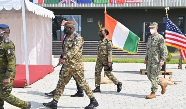 Fuerzas estadounidenses en Costa de Marfil.