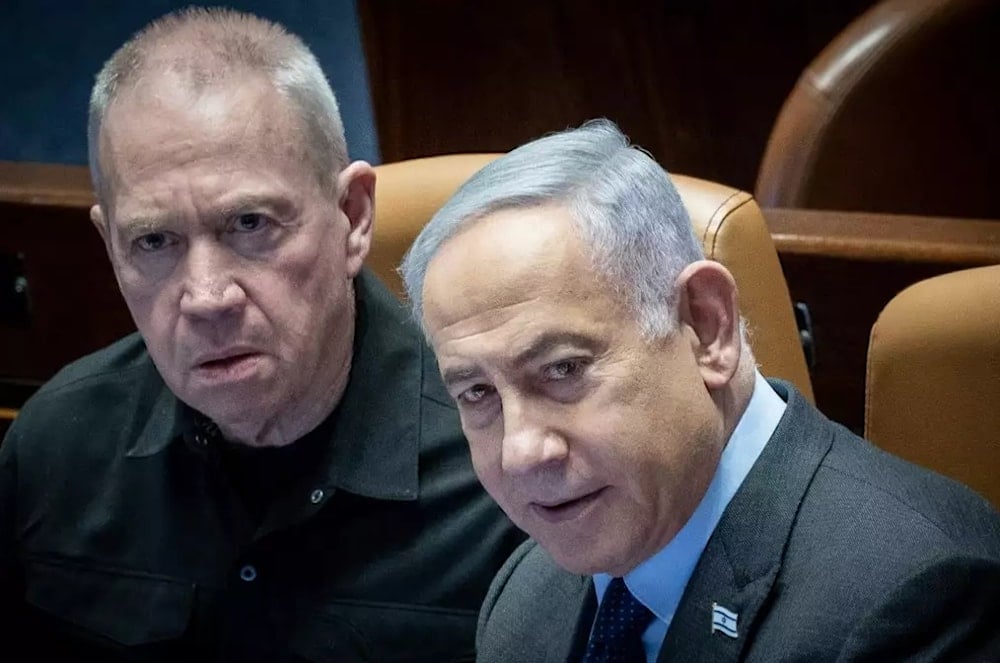 El primer ministro israelí, Benjamín Netanyahu (derecha) y el ministro de Defensa, Yoav Galant.