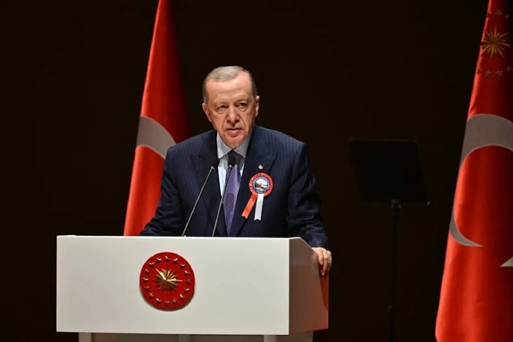 Presidente turco durante ceremonia de graduación de oficiales del Estado Mayor (Agencia Anadolu)   