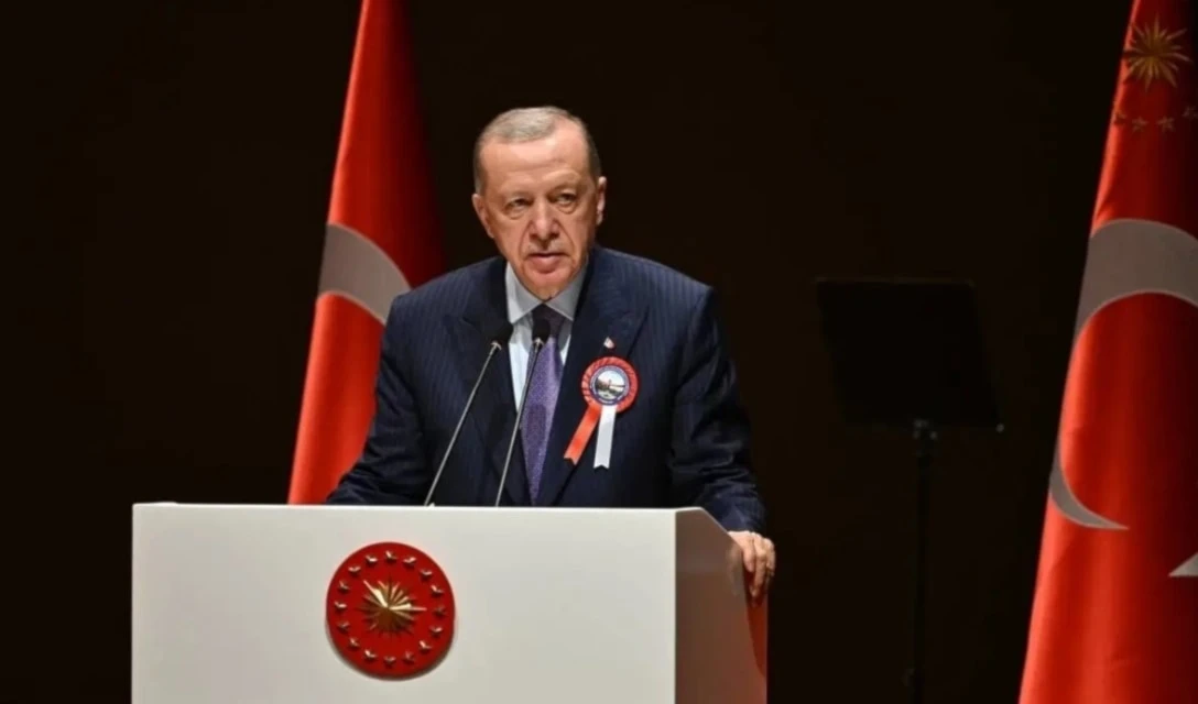 Presidente turco durante ceremonia de graduación de oficiales del Estado Mayor (Agencia Anadolu)