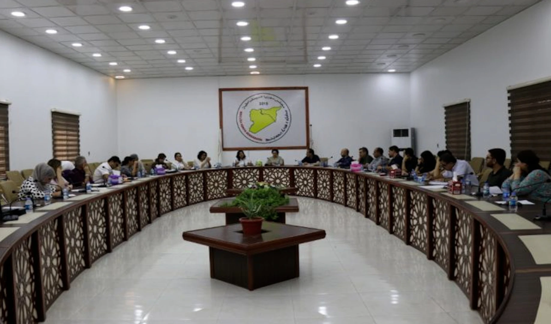 Reunión del opositor Consejo Democrático de Siria.