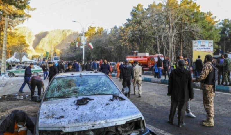 De los atentados terroristas en la ciudad iraní de Kerman a principios de este año (AFP)