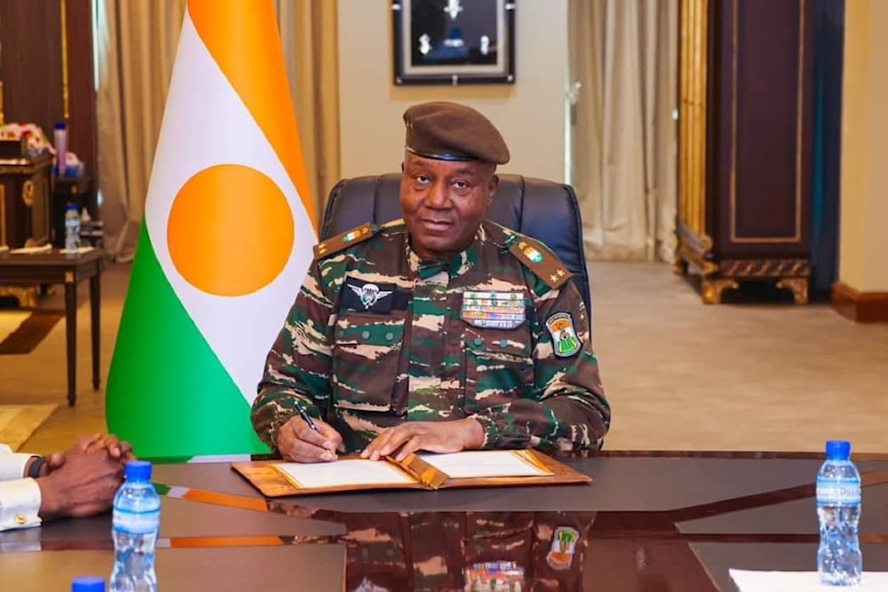 Presidente del Consejo Nacional de Salvaguardia de la Patria, general Abdourahamane Tiani