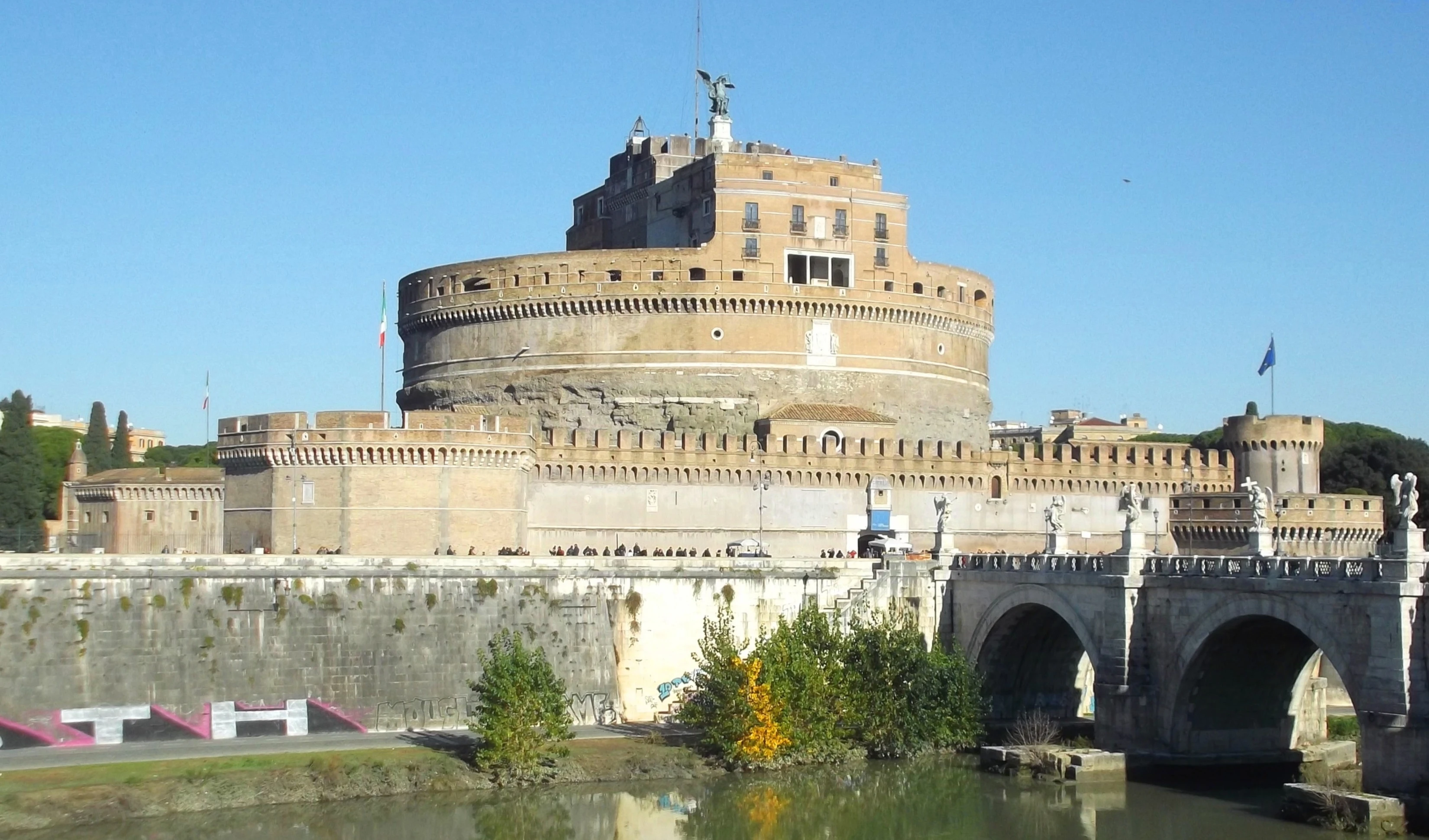 Castillo de San Ángel: ¿Un mausoleo, una fortaleza, un refugio? Foto: Wikimedia Commons.