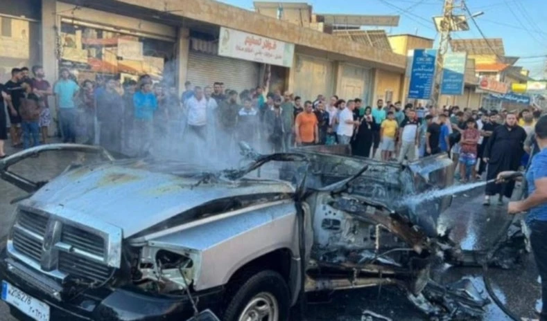 Dirigente del Grupo Islámico murió en un ataque israelí en la carreter de Gaza Bekaa.