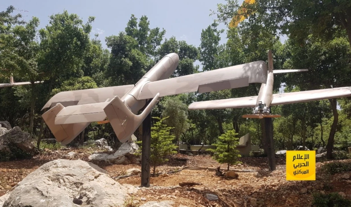 Drones exhibidos por la Resistencia de Líbano.