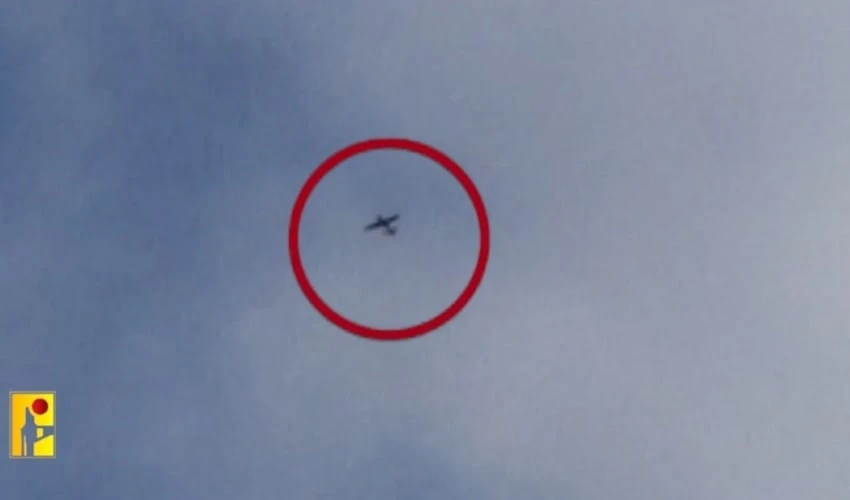 Escenas documentan el ataque con drones de Hizbullah contra el sitio israelí de Ramtha cerca de las fronteras al norte de la Palestina ocupada.