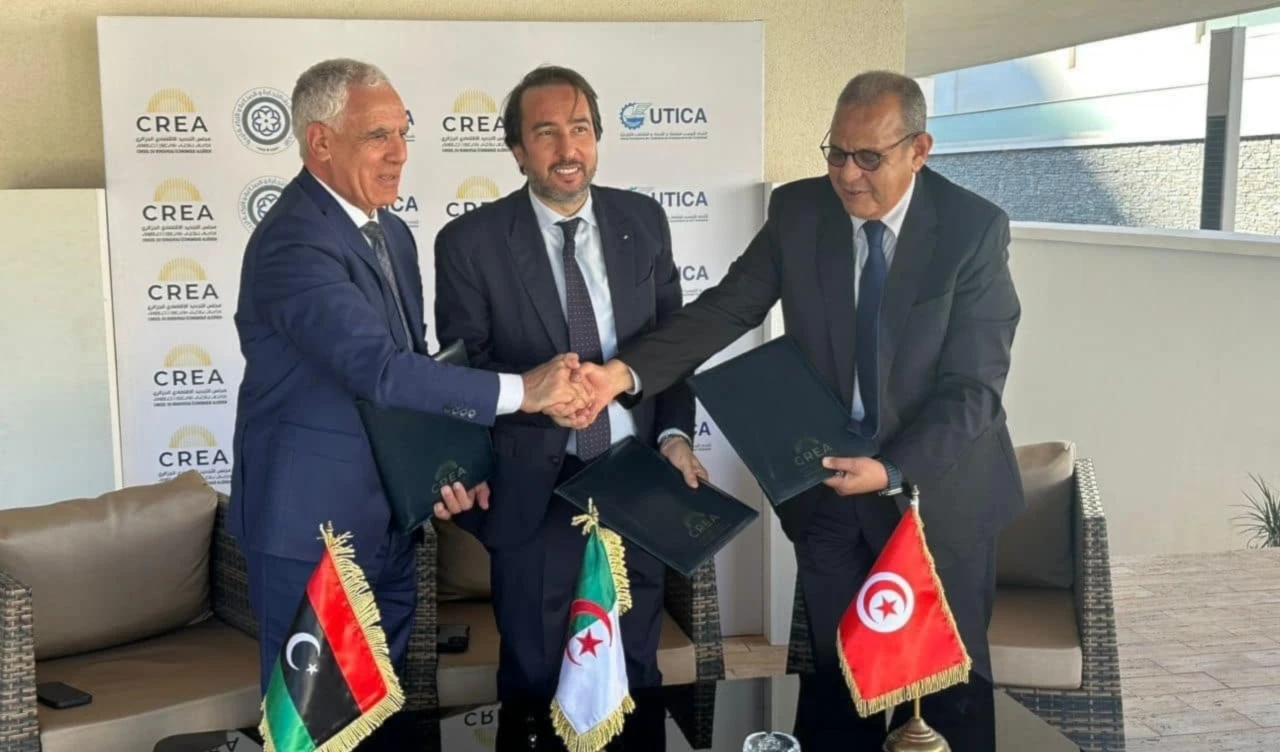 Presidentes de instituciones económicas y comerciales de Argelia, Túnez y Libia. 22 de julio de 2024 Presidentes de instituciones económicas y comerciales de Argelia, Túnez y Libia. 22 de julio de 2024