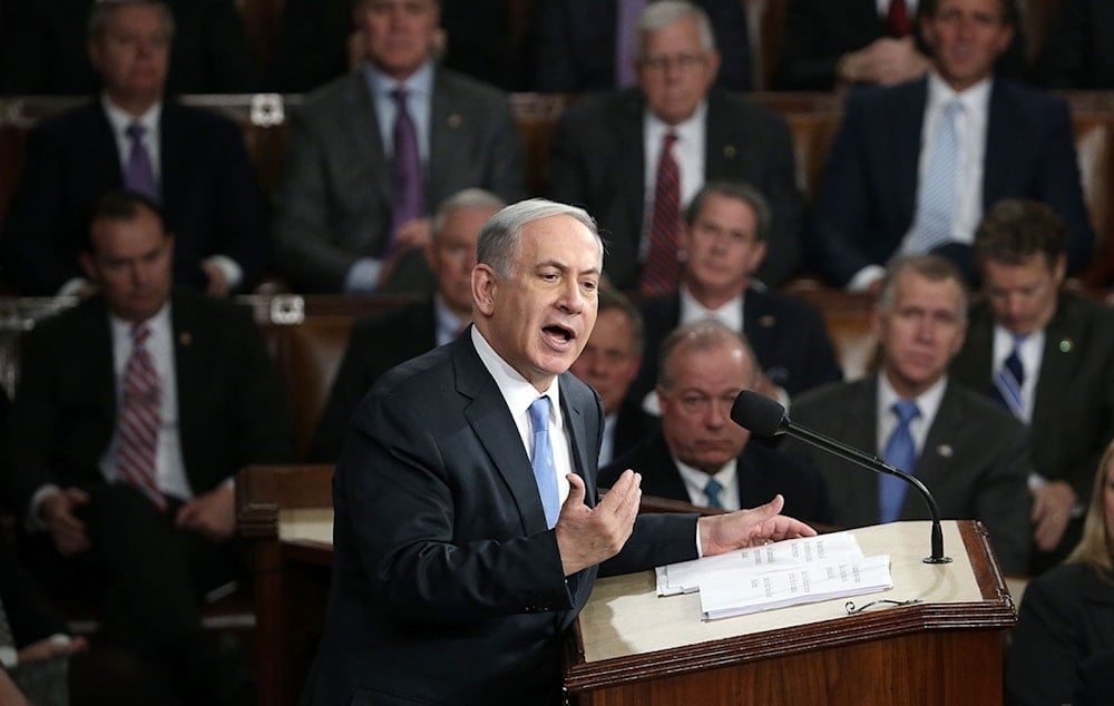 Primer ministro de “Israel”, Benjamín Netanyahu, en el Congreso de Estados Unidos en 2015 (Agencias)