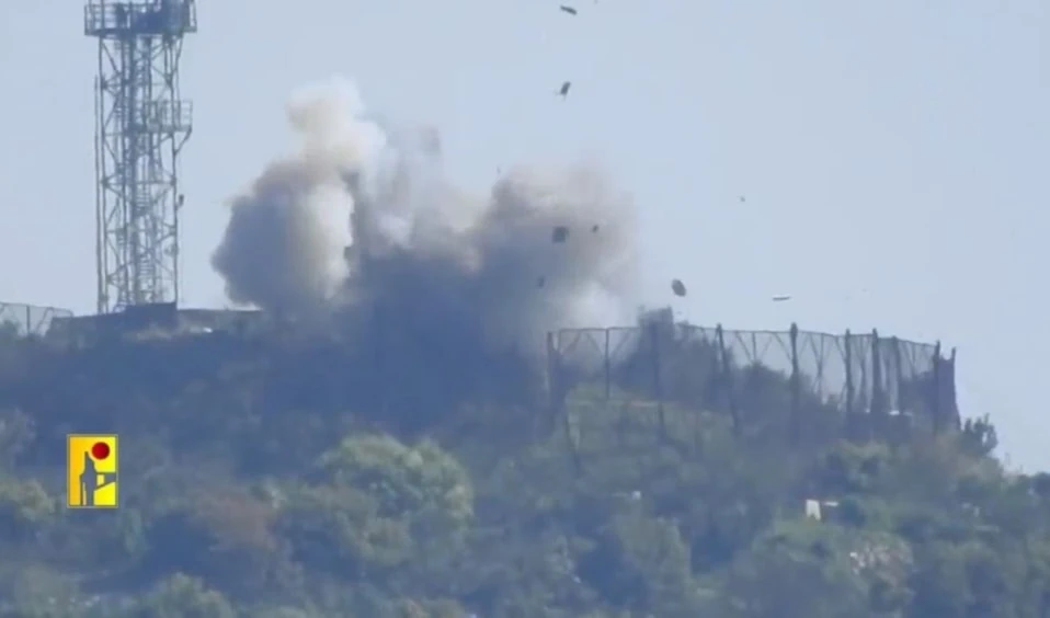 Ataques de la resistencia libanesa contra el sitio israelí de Ramtha.