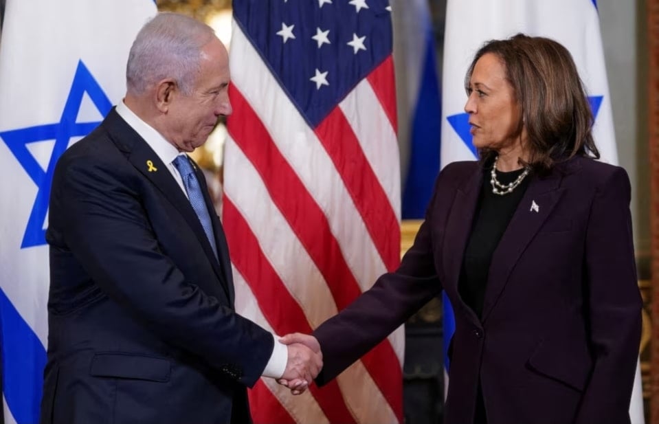 Kamala Harris sostuvo un encuentro de 40 minutos con Benjamín Netanyahu en Washington. (Foto: Agencias)