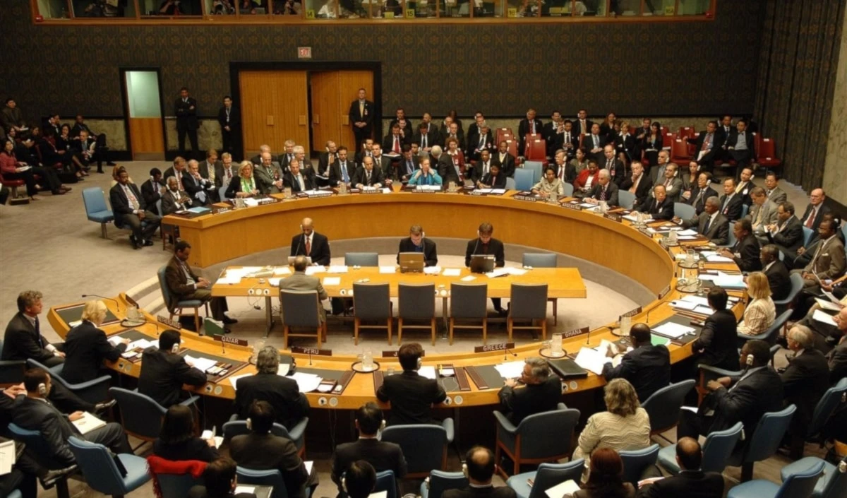 Sesión del Consejo de Seguridad de la Organización de las Naciones Unidas. Sesión del Consejo de Seguridad de la Organización de las Naciones Unidas.
