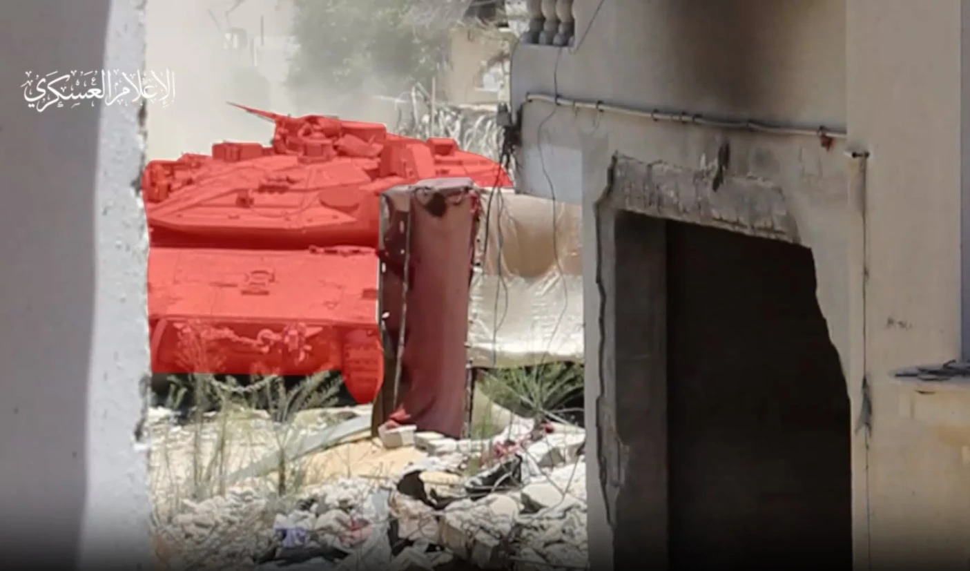 Resistencia de las Brigadas Al-Qassam a los tanques israelíes en Khan Yunis. (Foto: Brigadas Al-Qassam)