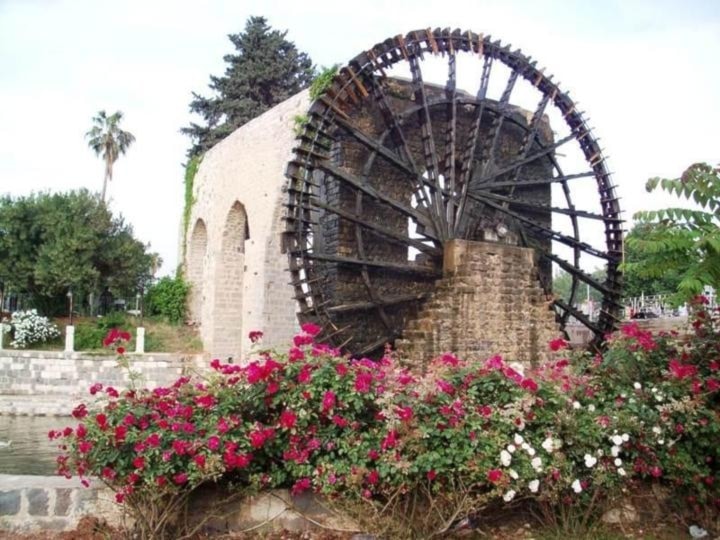 Las norias, tesoros de la ciudad de Hama, en Siria