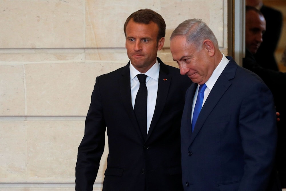 El presidente francés, Emmanuel Macron, y el primer ministro Benjamín Netanyahu durante un pasado encuentro en 