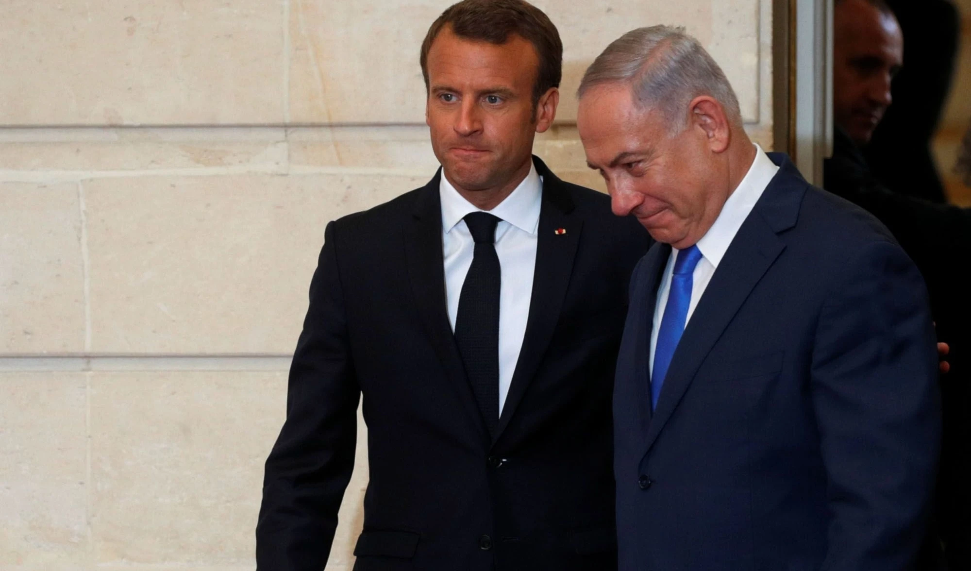 El presidente francés, Emmanuel Macron, y el primer ministro Benjamín Netanyahu durante un pasado encuentro en "Tel Aviv". El presidente francés, Emmanuel Macron, y el primer ministro Benjamín Netanyahu durante un pasado encuentro en "Tel Aviv".