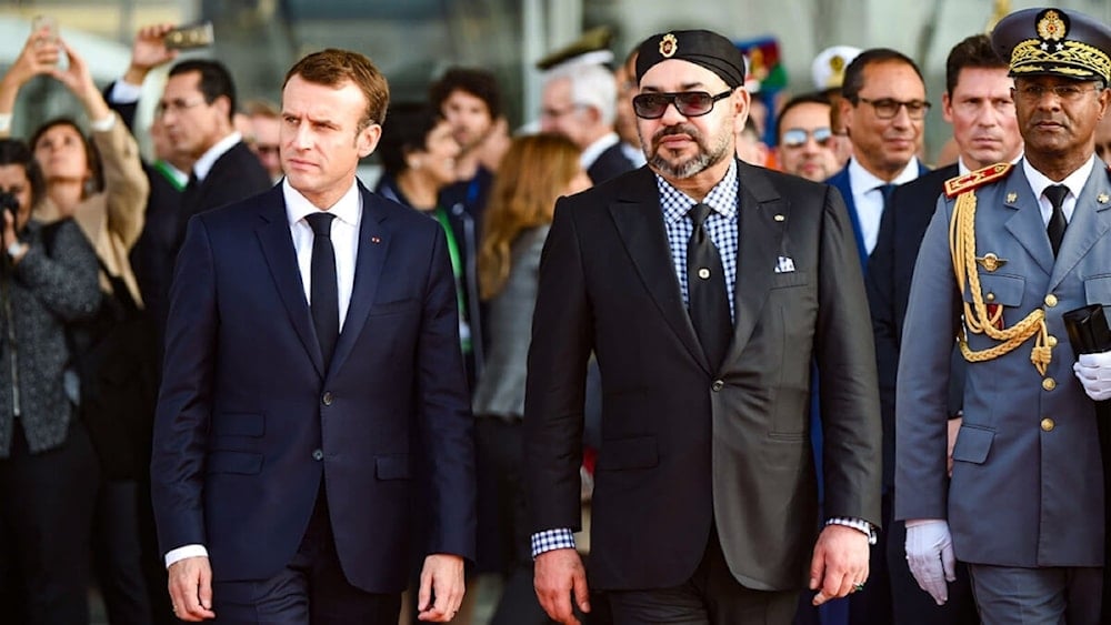 El rey de Marruecos, Mohammed VI, y el presidente de Francia, Emmanuel Macron.