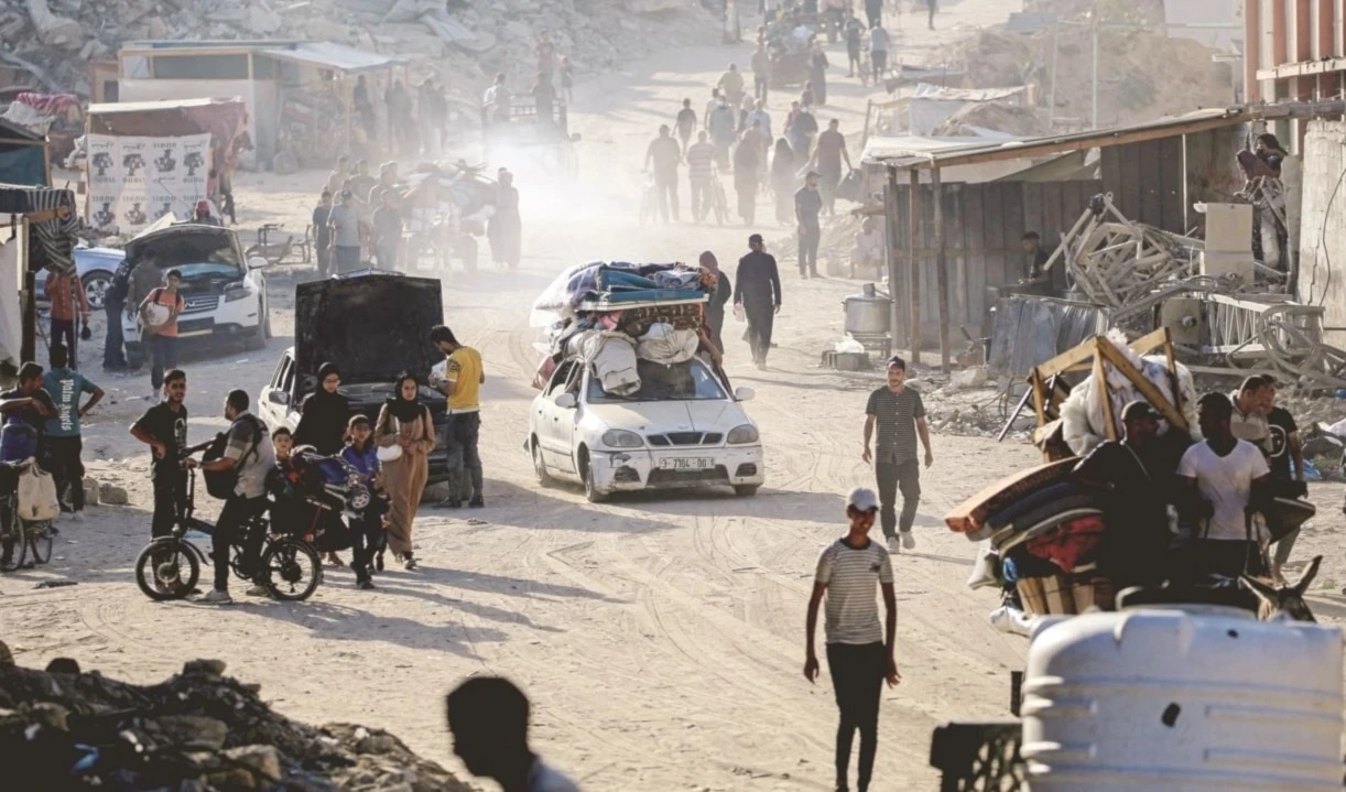 Nueve de cada 10 palestinos en la Franja de Gaza fue obligado a trasladarse al menos una vez desde el inicio de la agresión israelí.