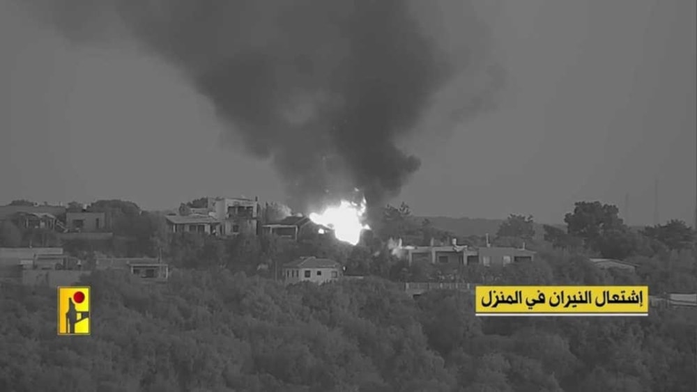 Hizbullah ataca casa con soldados de ocupación en Shatula (Medios de Guerra Resistencia de Líbano) 