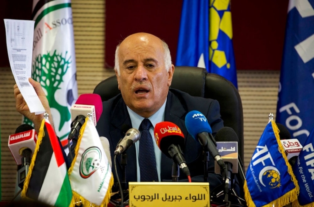 Presidente de la Asociación Palestina de Fútbol, Jibril Rajoub.