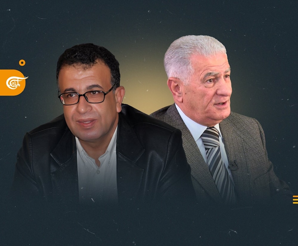 Miembro del Comité Central del Movimiento Fatah, Abbas Zaki, y miembro del Buró Político del Frente Popular para la Liberación de Palestina en el Líbano, Marwan Abdel-Al