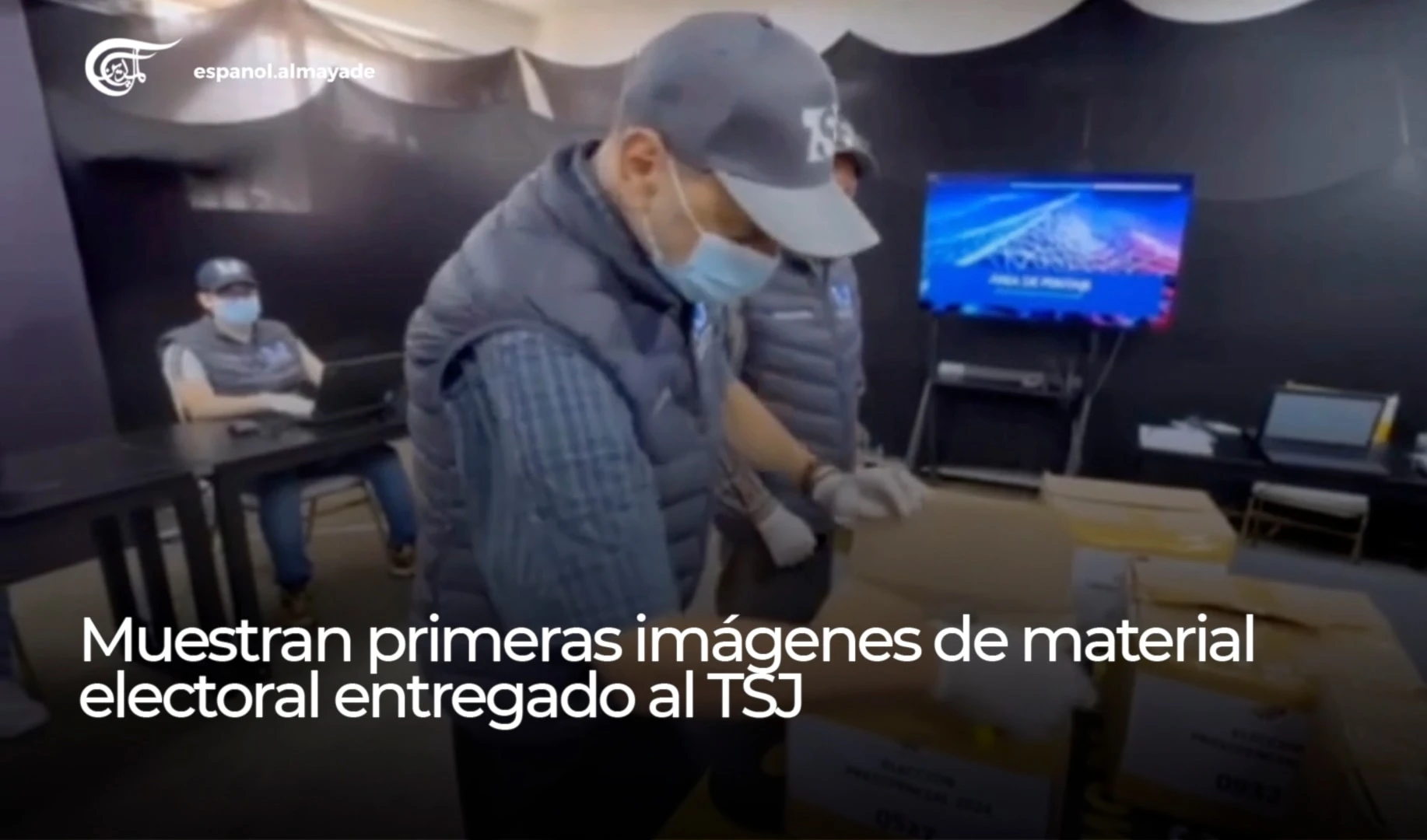 Muestran primeras imágenes de material electoral entregado al TSJ