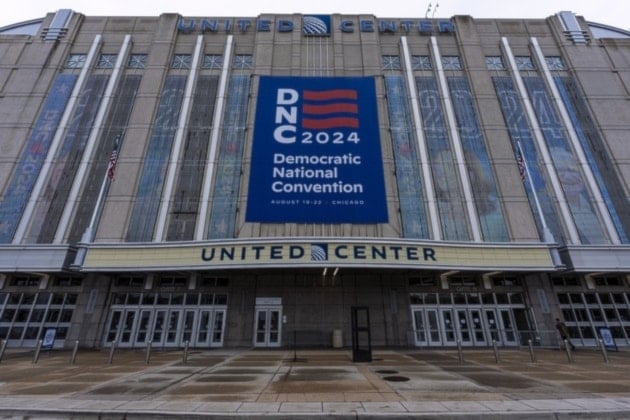 Sede de la Convención Nacional Demócrata en Chicago (Foto: Associated Press)