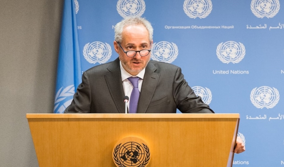 El portavoz del secretario general de la ONU, Stéphane Dujarric. 