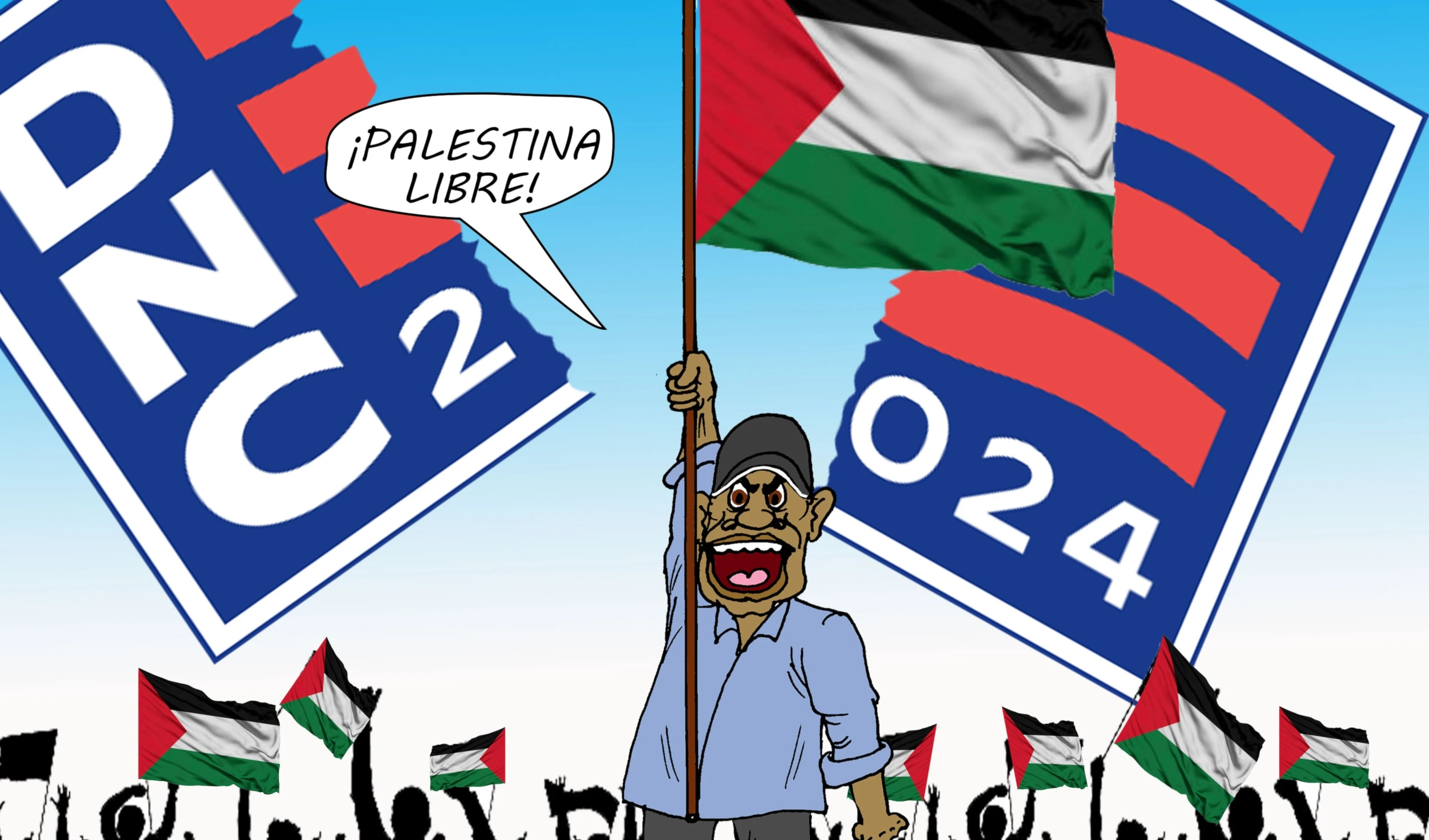 Protestas propalestinas en Convención Demócrata de Chicago