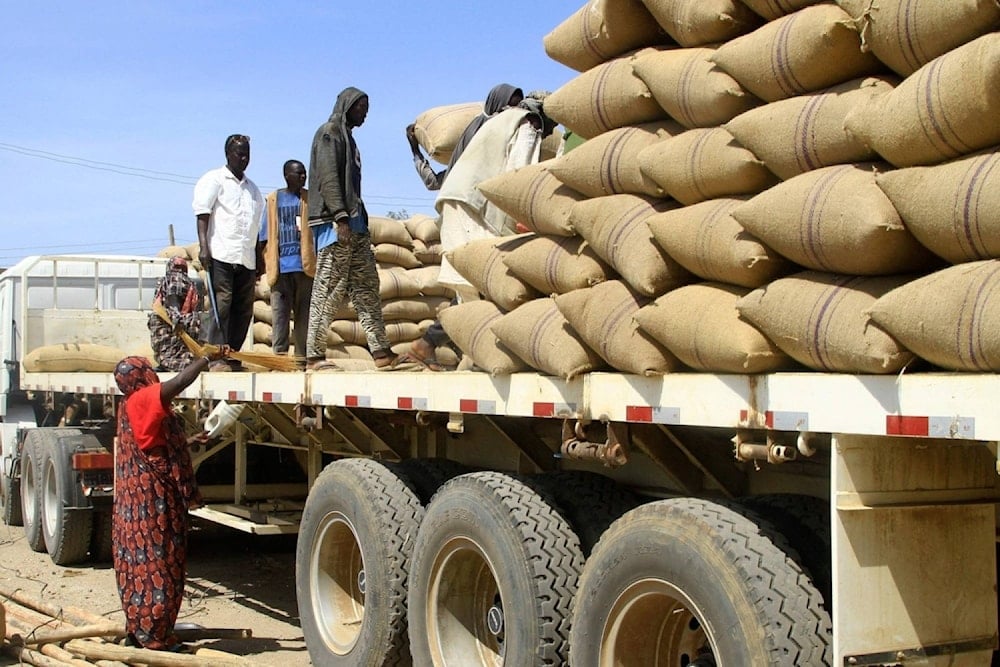 Ingresa ayuda humanitaria en Darfur, Sudán.