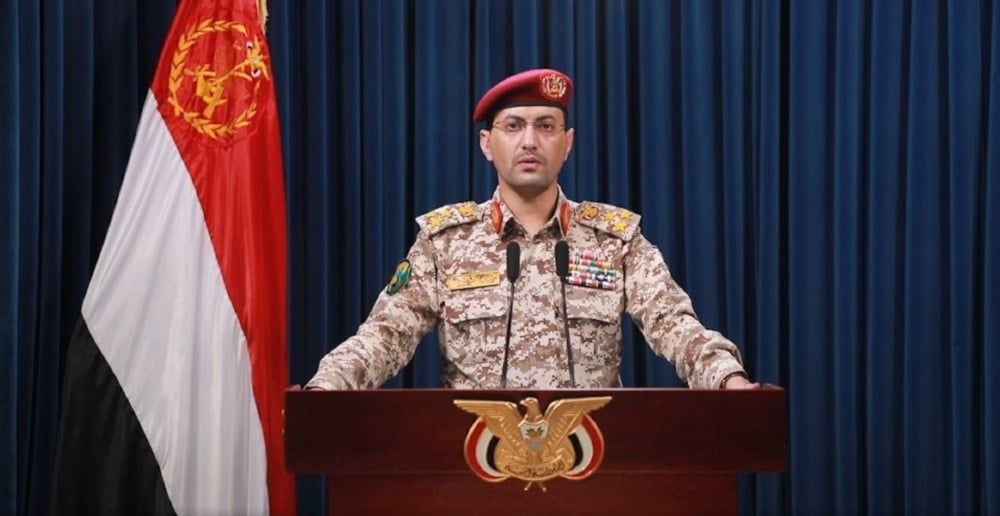 Portavoz de las Fuerzas Armadas de Yemen, general de brigada Yahya Sari (Medios militares de Yemen)