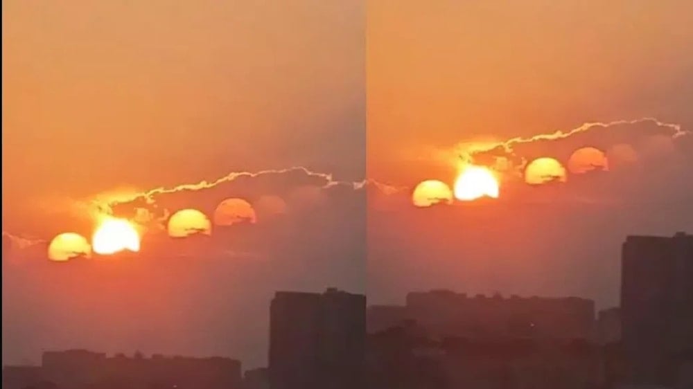 Siete soles aparecieron en el cielo de China