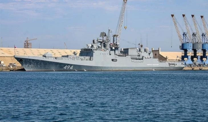 Un buque de la Armada de Rusia atraca en puerto sudanés. (Foto: Agencias)
