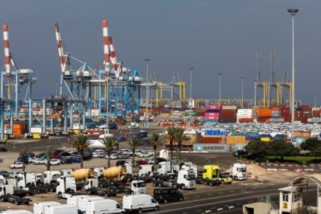 Vista general del puerto de Ashdod, el 23 de octubre de 2023. Foto: Reuters