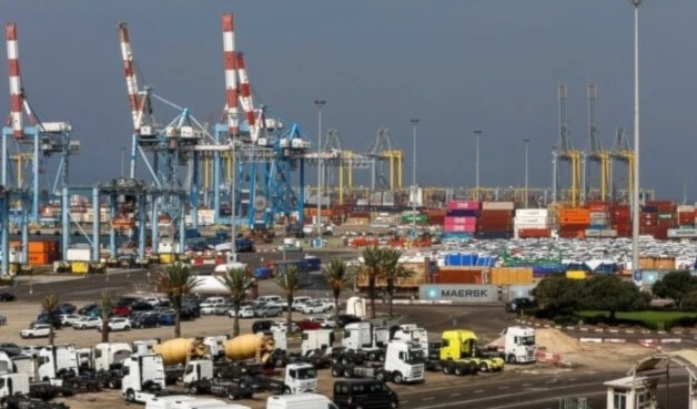 Vista general del puerto de Ashdod, el 23 de octubre de 2023. Foto: Reuters