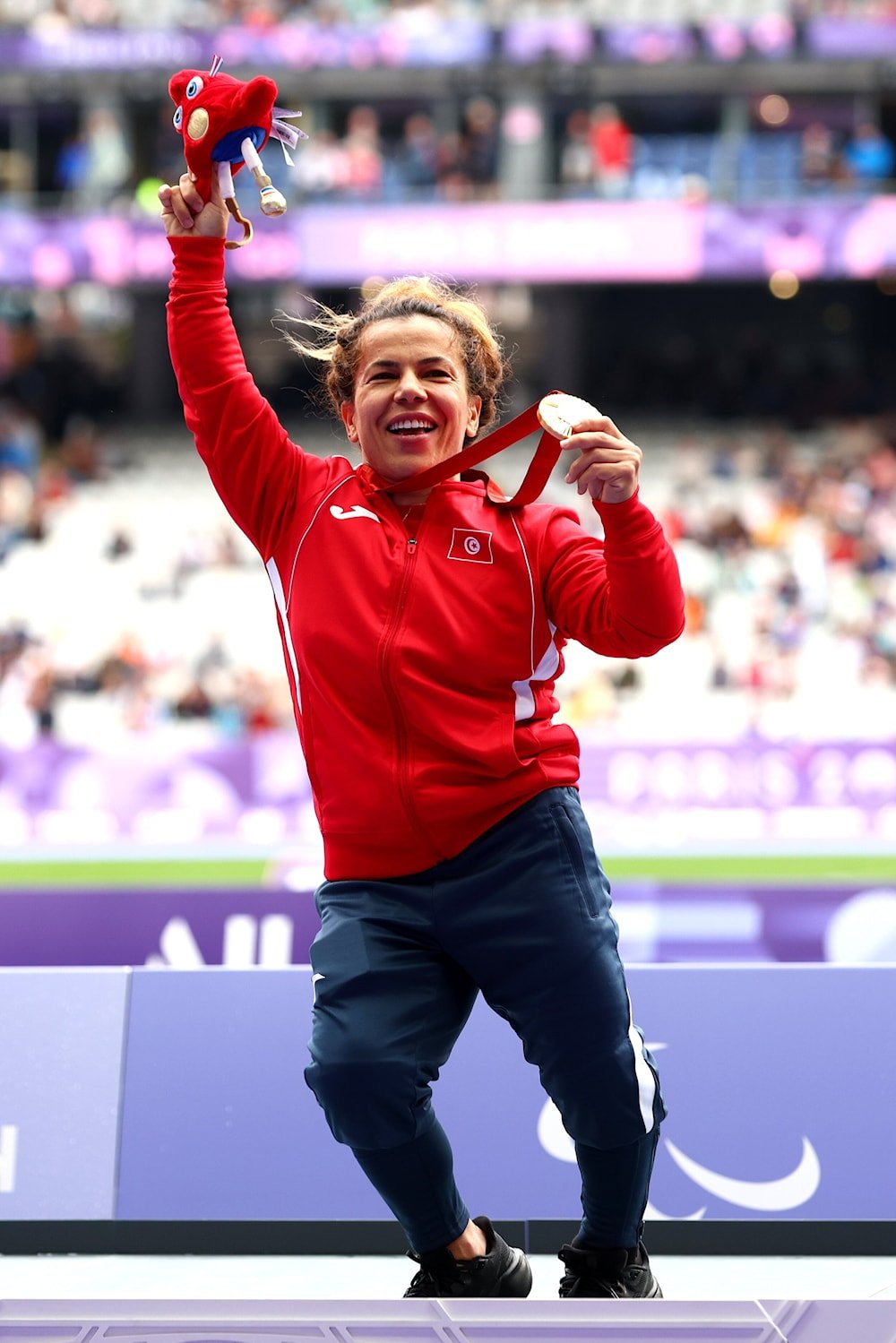 Raoua Tlili, máxima campeona paralímpica de Túnez.