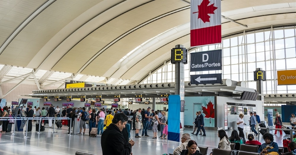 Una sala de espera en uno de los aeropuertos de Canadá.