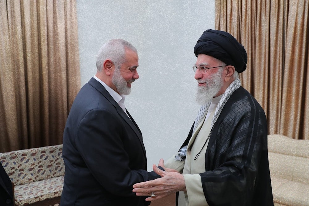 Mártir de Hamas, Ismail Haniyeh, y Líder Supremo de Irán, Sayyed Ali Khamenei. 