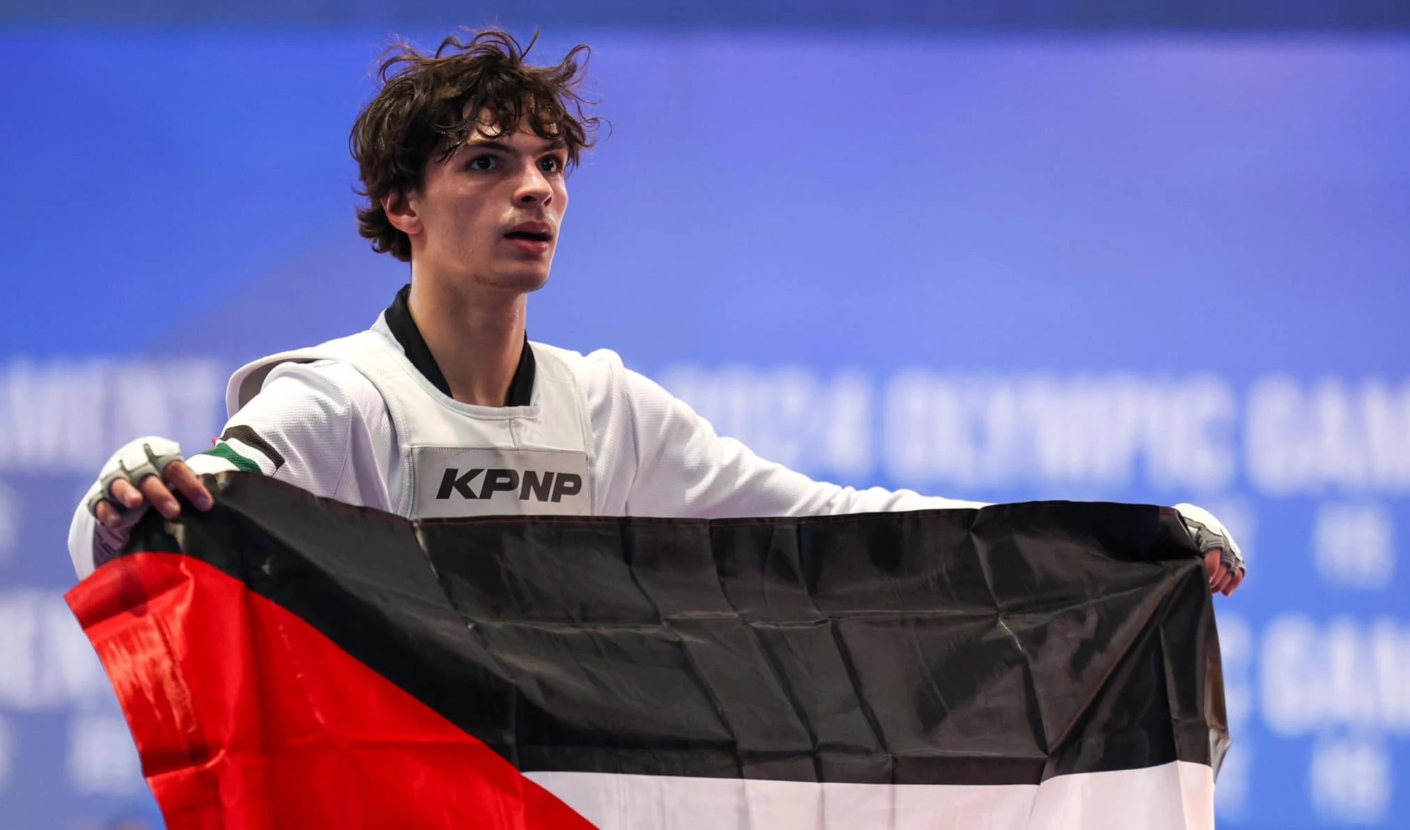 Palestina atenta a debut olímpico de taekwondoca en París 2024.