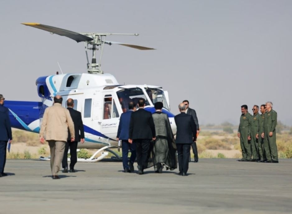 Helicóptero que transportaba al presidente iraní, Ebrahim Raisi, hacia Azerbaiyán Oriental (Agencias)