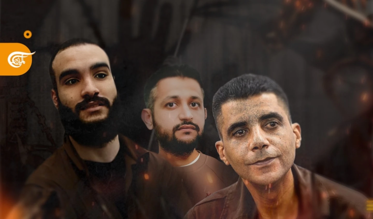 Los prisioneros Zakaria Zubeidi,  Mohamed Arda y Mahmoud Shreim.
