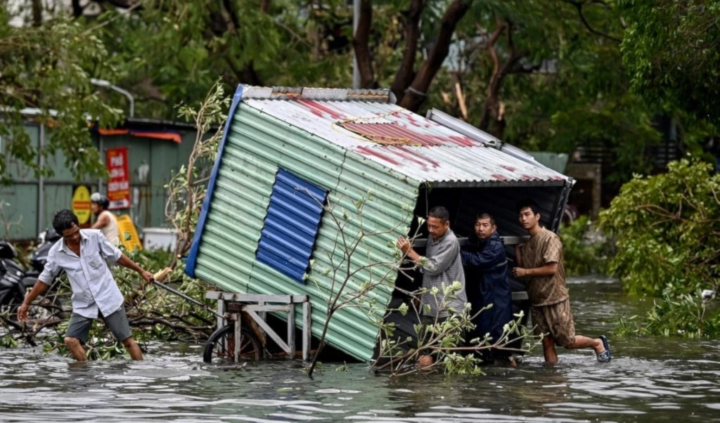 Más de 280 muertos en Vietnam por el supertifón Yagi. Foto: AFP.