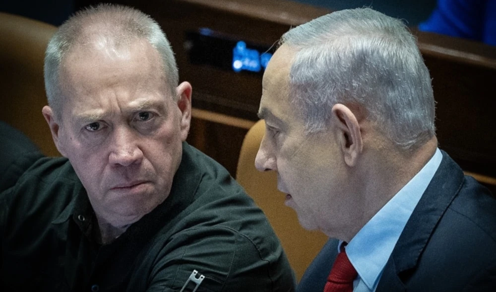 Primer ministro de "Israel", Benjamín Netanyahu, y ministro de Defensa, Yoav Galant (Archivo)