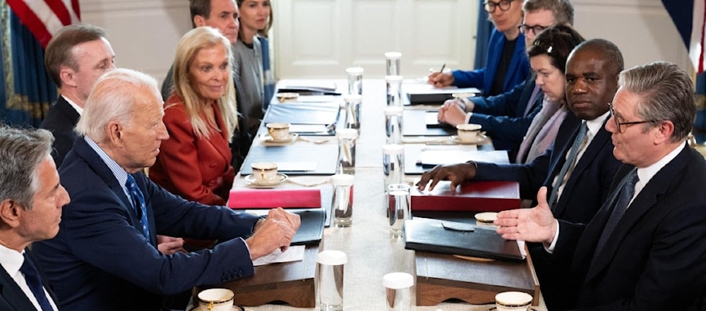 El presidente de Estados Unidos, Joe Biden, y el primer ministro británico, Keir Starmer, sostuvieron en una reunión bilateral en la Casa Blanca. (Foto: AFP)