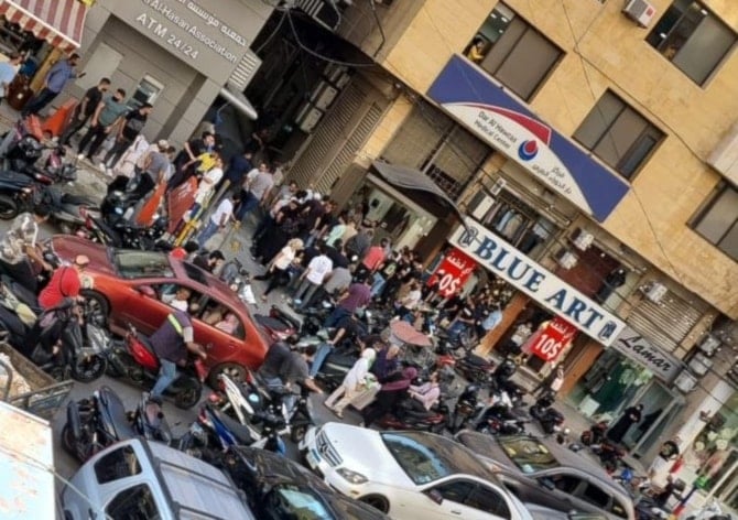 Una calle del suburbio sur de la capital libanesa, Beirut, tras la explosión de los dispositivos de comunicación inalámbricos.