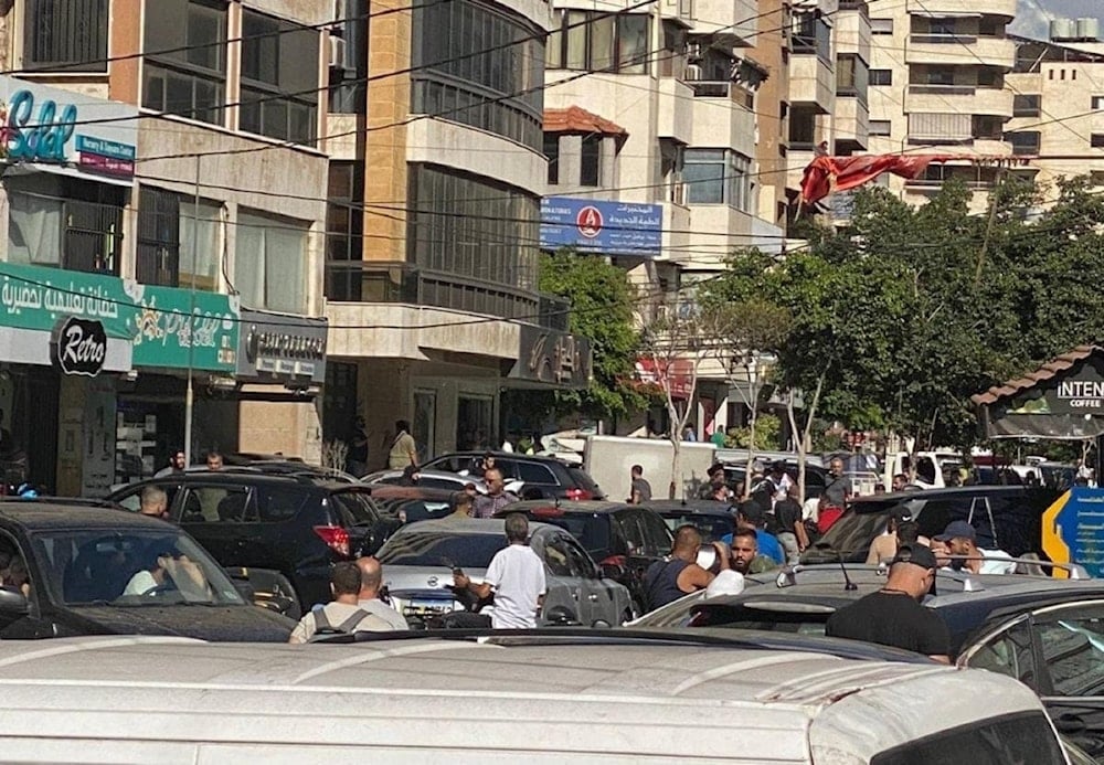 Una calle en Haret Hreik, en el suburbio sur de Beirut, tras la explosión de un dispositivo de comunicaciones inalámbricas (redes sociales)