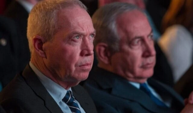 Yoav Galant y Benjamín Netanyahu (Foto: Prensa israelí)